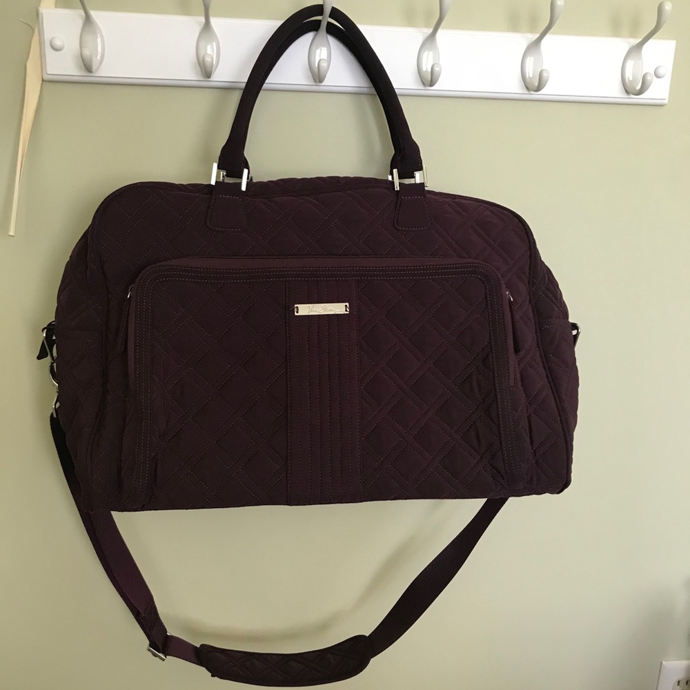 Purple Quilted Vera Bradley Travel Bag